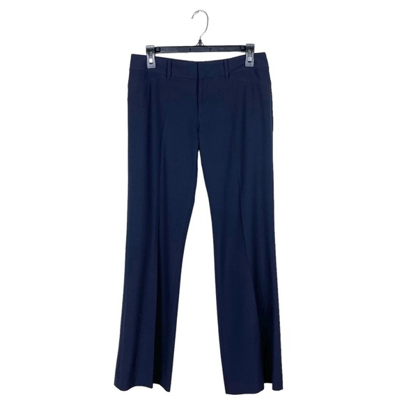 Elie Tahari for Nordstrom Navy Blue Flared Leg Stretch Dress Pants Size 8 - Picture 1 of 6